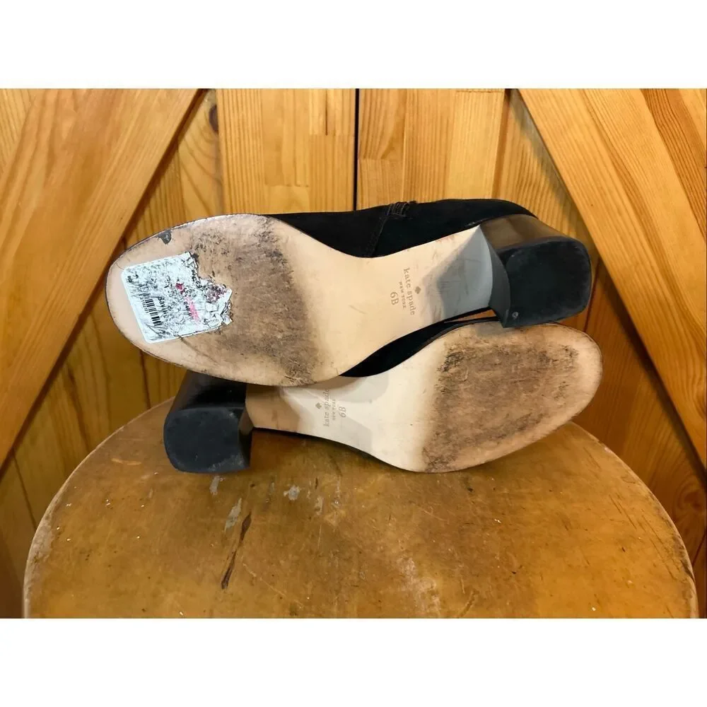 Kate Spade New York Madeline Strap Bootie Size 6B Suede Ankle